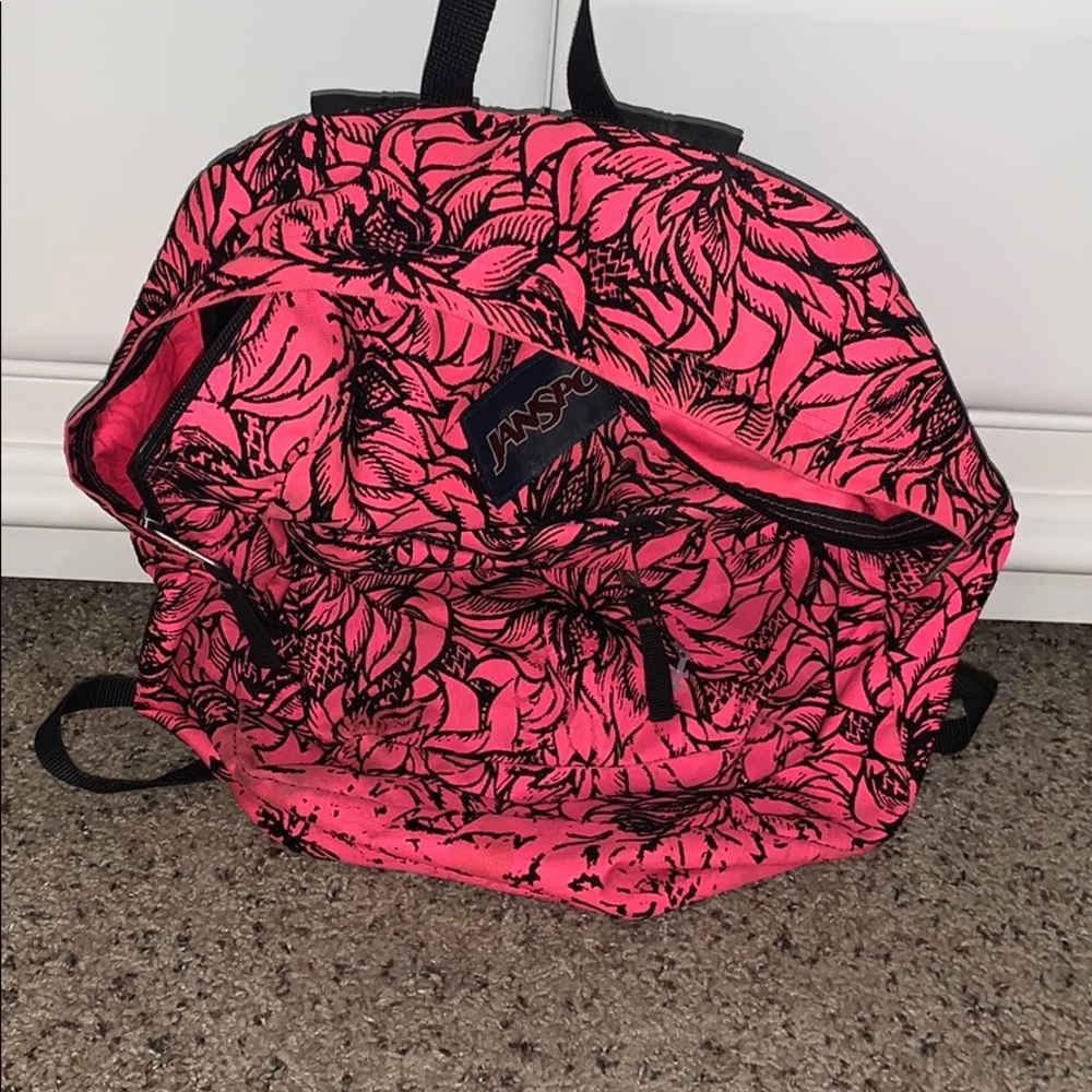 Pink Jansport Book Bag